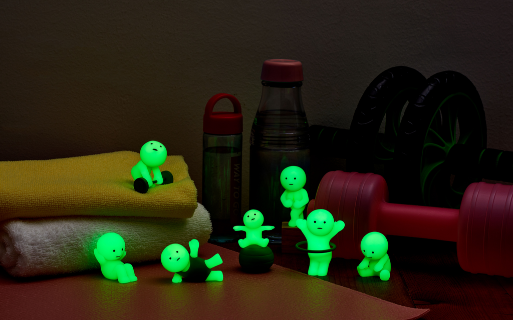 SMISKI Exercising Series Glow-in-the-Dark Mini Figure