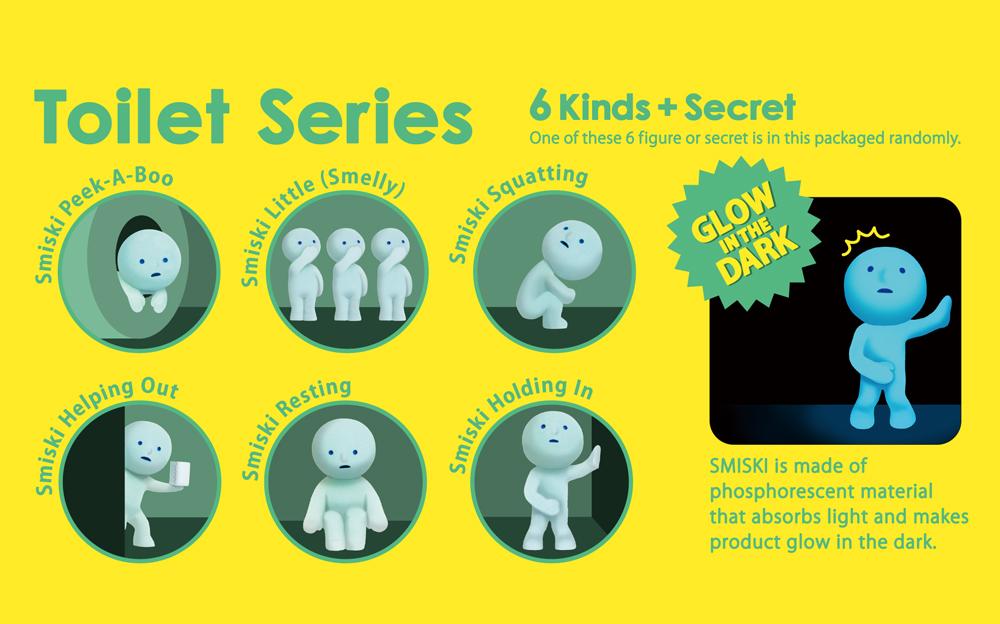 SMISKI Toilet Series Glow-in-the-Dark Mini Figure