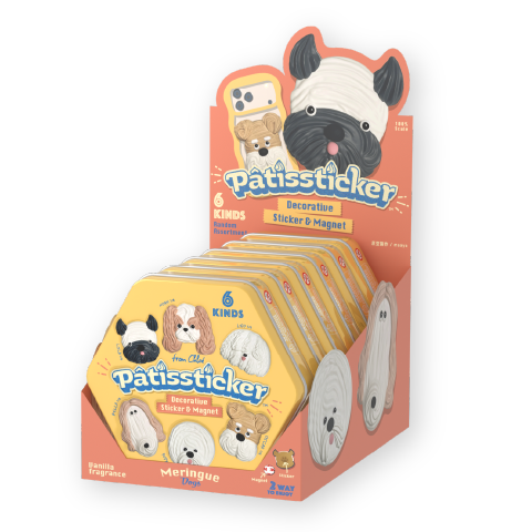 Dreams Pâtissticker Meringue Dogs 3D Decorative Sticker Series